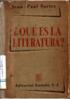 ¿Qué es la literatura?